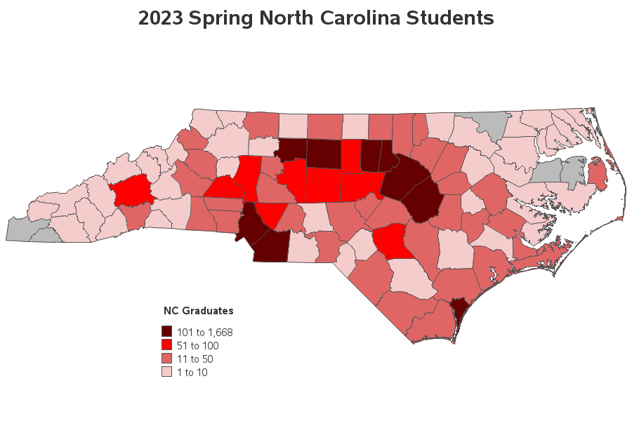 Spring 2023 Graduates from North Carolina